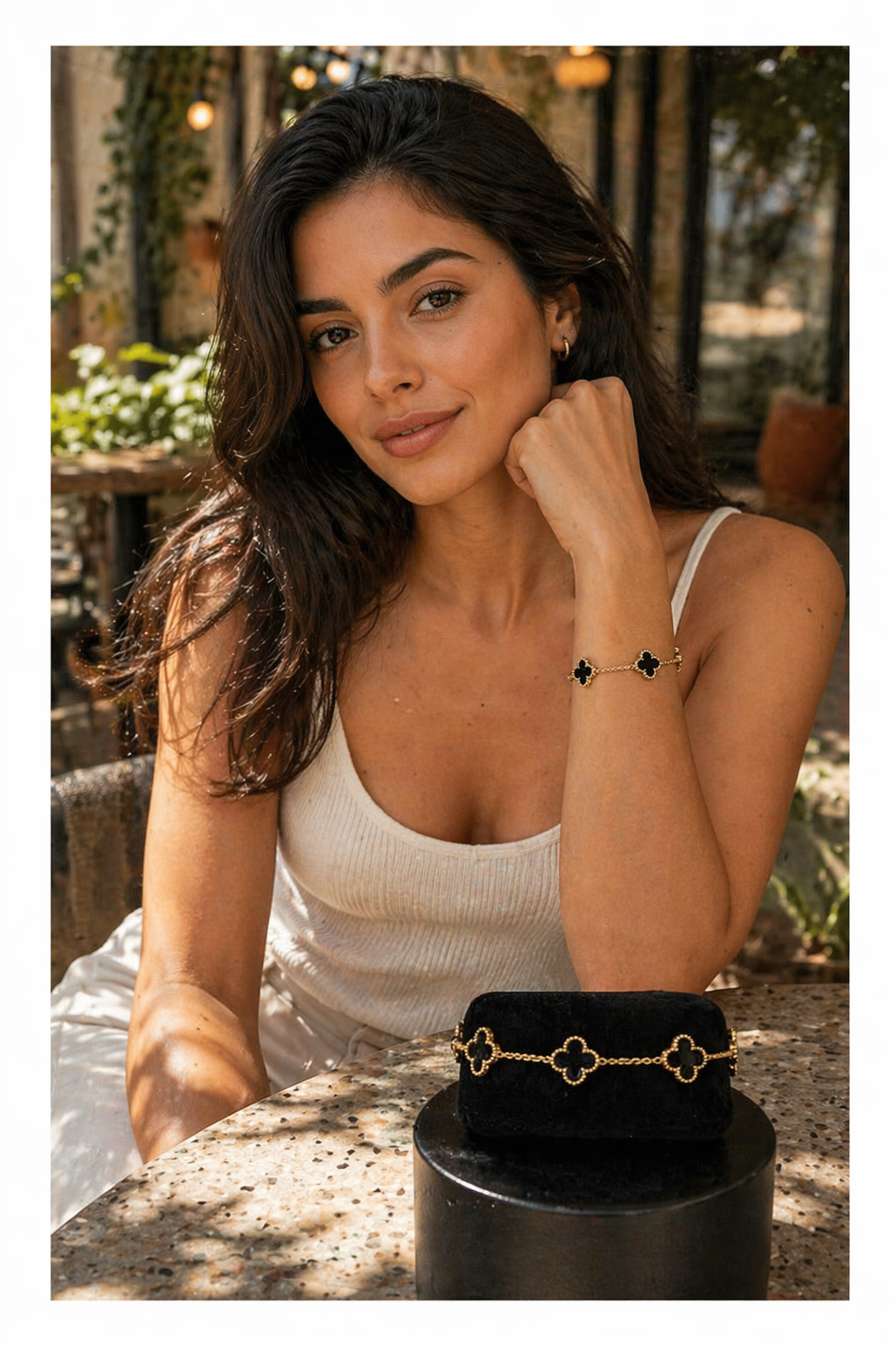 Pulsera clover negra